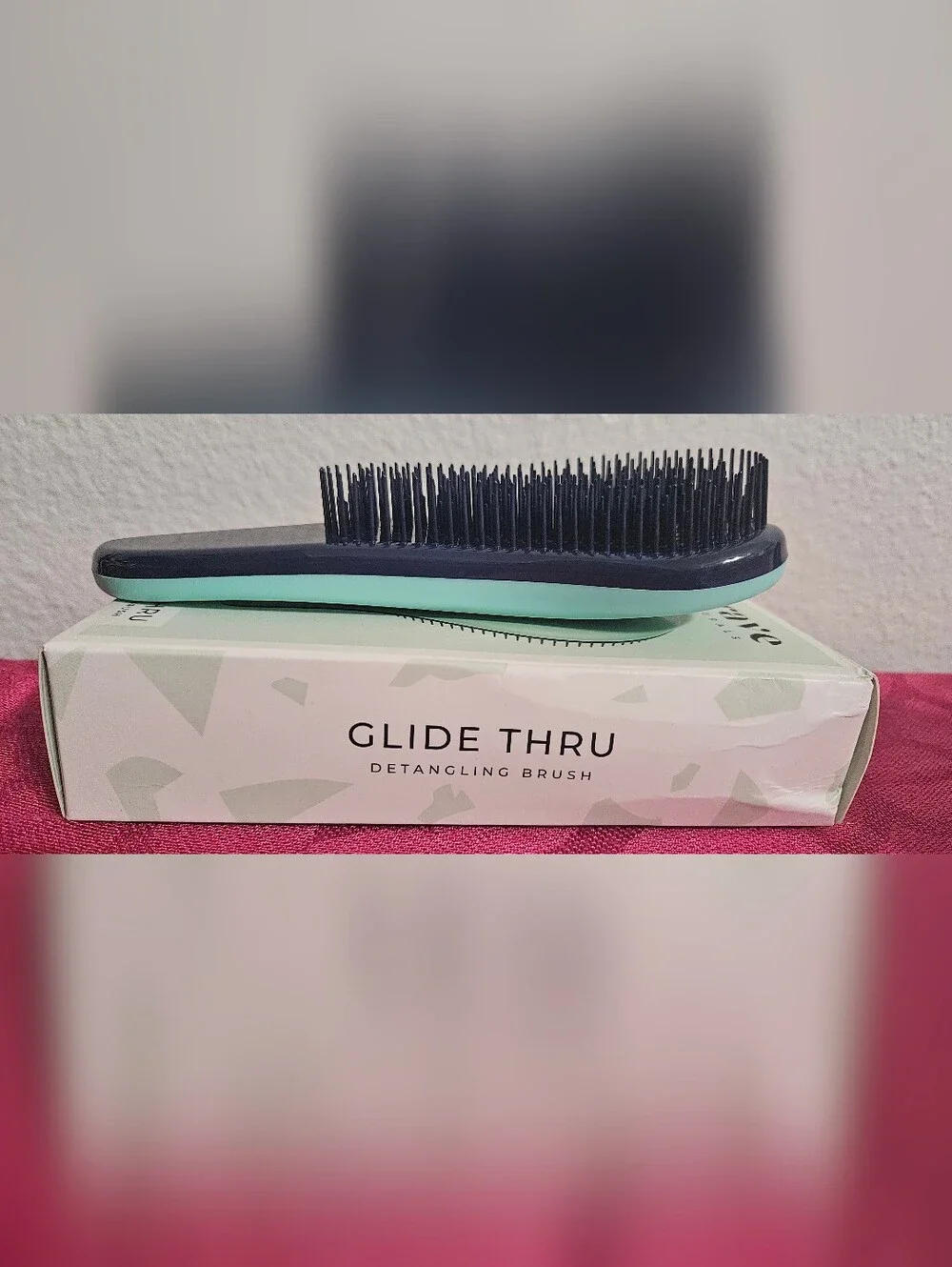 Detangling Brush - Navy and Mint